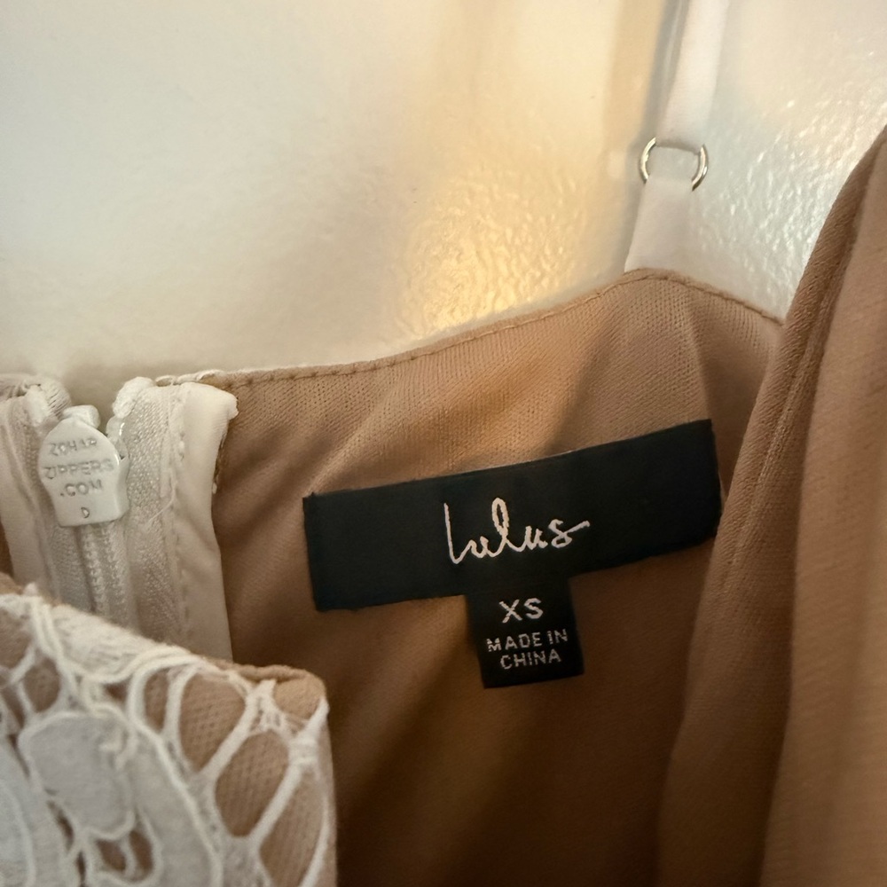 Lulus White Lace Dress. Size Small. - Picture 3 of 5